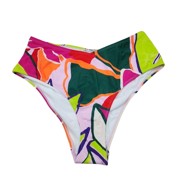 Gabi Fresh Swim x ELOQUII Women's V-Front High Waisted Bikini Bottom - 18 - Picture 2 of 8